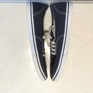 Navy lace up Vans